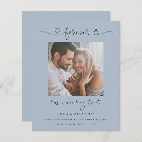 Budget Forever Photo Dusty Blue Engagement