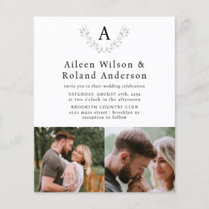 Budget Formal Classic Monogram 3 Photo Wedding