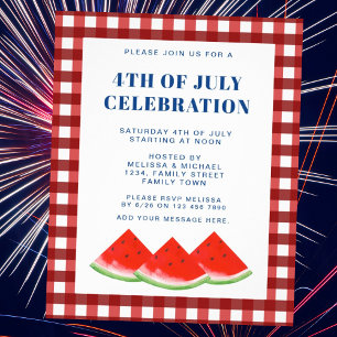 Budget Fourth Of July Celebration Invitation Flyer