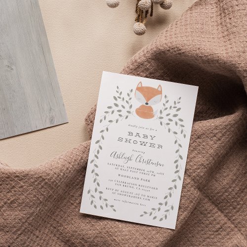 Budget Fox Cub Rustic Woodland Baby Shower 