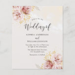 Budget Friendly Blush Floral Wedding Invitation<br><div class="desc">Budget Friendly Blush Floral Wedding Invitation</div>