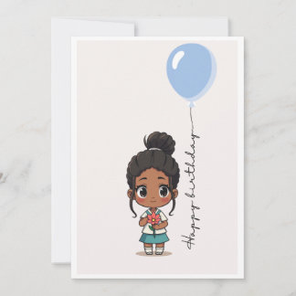 Budget friendly Cute Happy Birthday Girl card