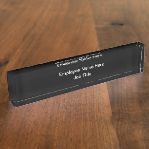 Budget Friendly Employee Desk Name Plates Online