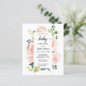 Budget Friendly Fleur Jolie Baby Shower Invitation (Standing Front)