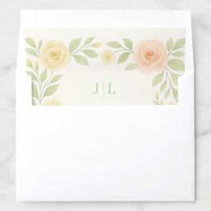 Budget Friendly Floral Wedding Envelope Liner