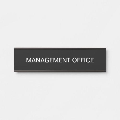Budget Friendly Management Office Wall Door Signs 