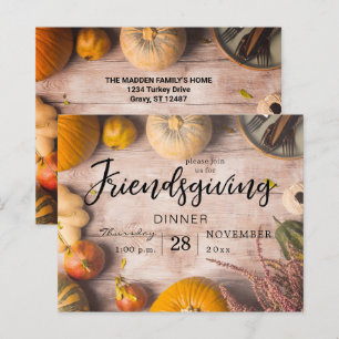 Budget Friendsgiving Dinner Feast Pumpkin