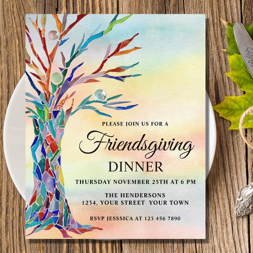 Budget Friendsgiving Thanksgiving Dinner Invite