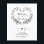 Budget Frost Save the Date Flyer<br><div class="desc">This timeless, romantic design features a floral bouquet with soft colors and botanical accents. All aspects of this design can be edited (font, text size, or floral accents moved/removed) to fit your needs. Please contact me if you need help with this design. Budget Paper is thin! ***Upgrade for a thicker...</div>