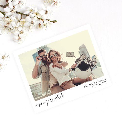 Budget Fun Mod Instant Photo Save the Date Flyer