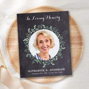 Budget Funeral Sympathy Thank You Card Eucalyptus