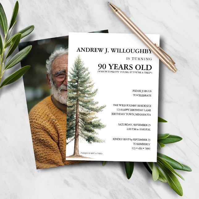Budget Funny 90th Birthday Invitation (Creator Uploaded)