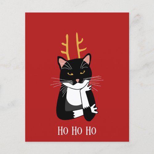 Budget Funny Cat Christmas Card