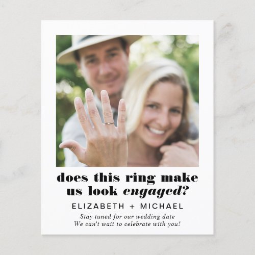 Budget Funny Engagement Photo Announcement