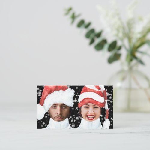 BUDGET Funny Photo Personalized Christmas Note Card