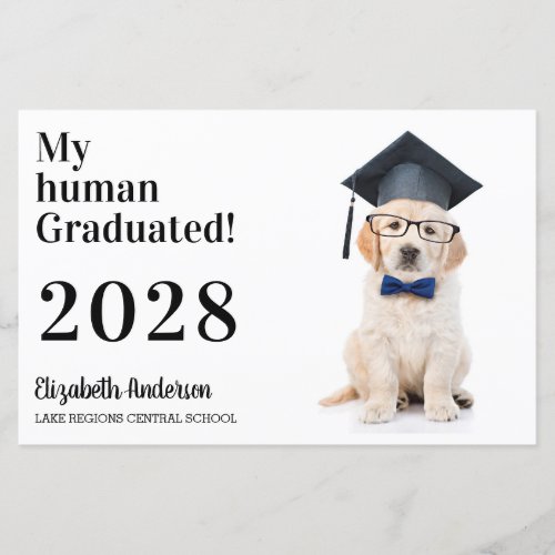 Budget Funny Puppy Graduate Graduation Invitation