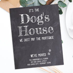 Budget Funny We've Moved Dog Moving Announcement