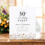Budget Garden Floral 30th Birthday Invitation Flyer<br><div class="desc">Celebrate in style with a garden floral calligraphy 30th birthday invitation, perfect for a milestone event. Featuring vibrant floral designs and elegant calligraphy, this invitation sets a whimsical yet sophisticated tone for your celebration. The lush garden theme blends natural beauty with graceful typography, creating a timeless and inviting look. Ideal...</div>