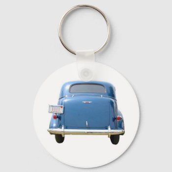 Budget Gift - Vintage Blue Chevy Father's Day Keychain by Regella at Zazzle