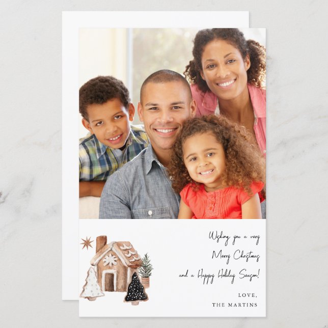 Budget Gingerbread House& Christmas Cookies Note M (Front/Back)