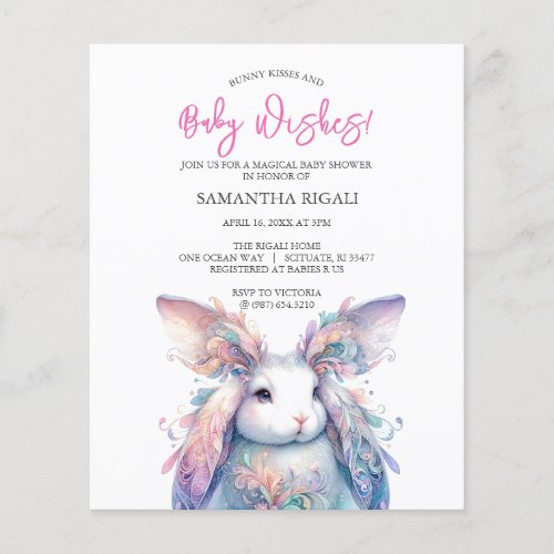 Budget Girl Baby Shower Spring Theme Flyer