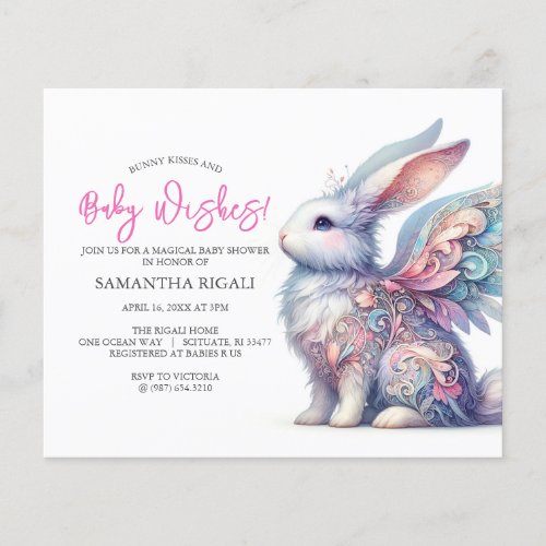 Budget Girl Baby Shower Spring Theme Flyer