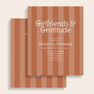 Budget Girlfriends and Gratitude Friendsgiving Flyer