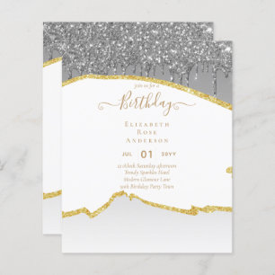 BUDGET Glitter Glam Agate Pretty Girly Any Age