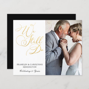 BUDGET Gold Foil Wedding Anniversary Vow Renewal