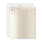 Budget Gold Glitter 75th Birthday Invitation