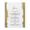 Budget Gold WEDDING MENU. Flyer