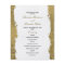 Budget Gold Wedding Program card.