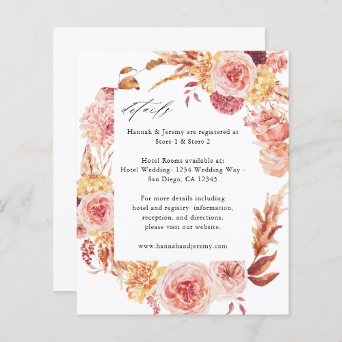 Budget Golden Burgundy  Blush Pink Floral Details