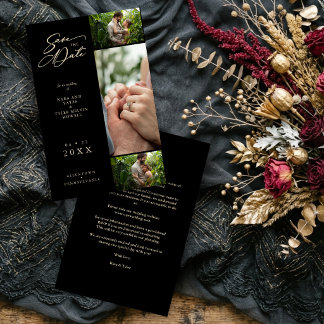 Budget Golden Effect Black Fancy Collage 3 Photos
