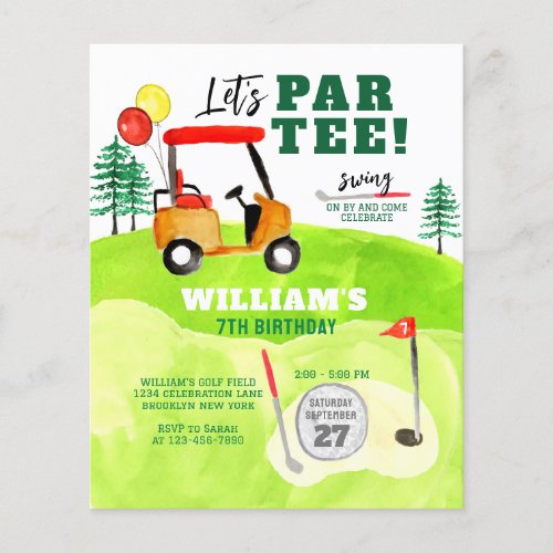 BUDGET Golf Par_tee Swing By Boy Kids Birthday