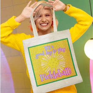 Budget Good Day To Play Pickleball Tote Bag