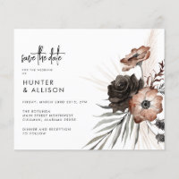 BUDGET Gothic Boho Save the Date