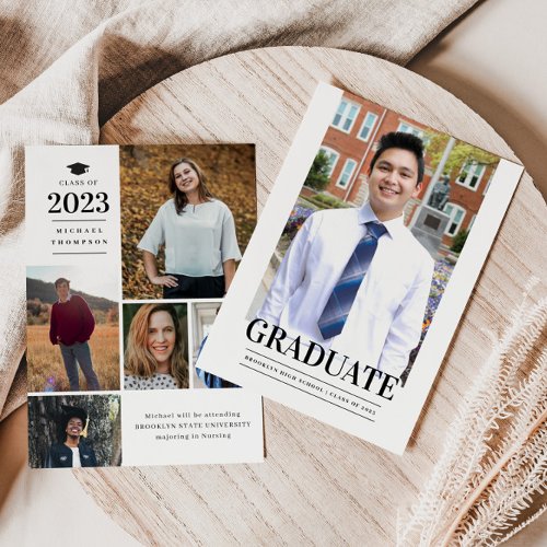 Budget GRAD Formal Photo Graduation Announcement