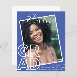 BUDGET GRAD Overlay PHOTO Graduation Announcement