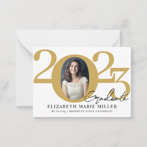 Budget Graduate 2023 Photo Graduation Announcement