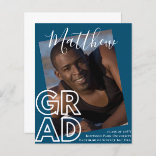 BUDGET Graduation Announcement PHOTO Modern Class