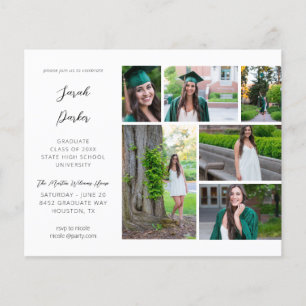 Budget Graduation Party Modern 6 Photo Flyer