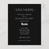 Budget Graduation Save the Date Cards (Back)