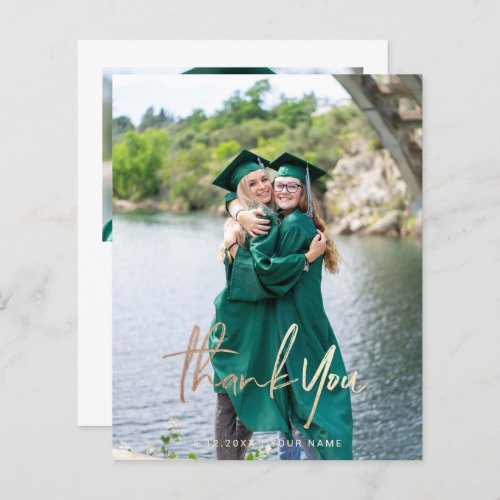 Budget Graduation Thank You Photo Cards