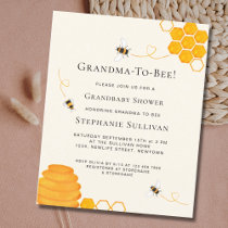 Budget Grandma To Bee Grandbaby Shower Invitation