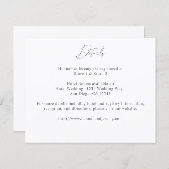 Budget Gray & White Details (Front/Back)