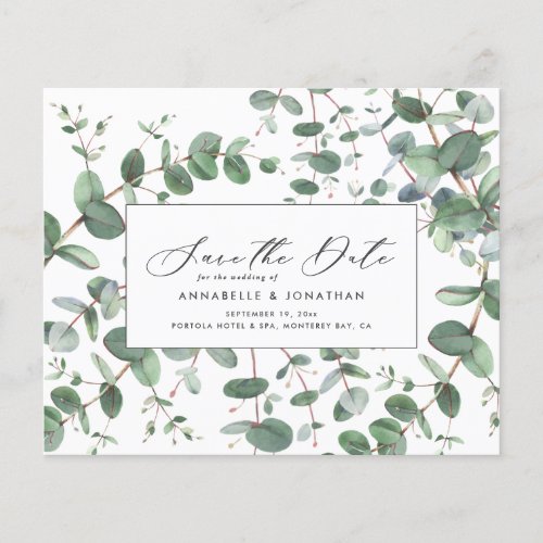 budget green Eucalyptus botanical foliage modern  Flyer