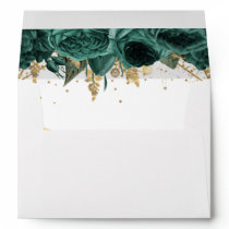 Budget Green Floral Elegant   Envelope