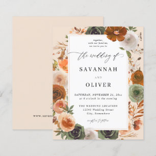 Budget Green & Terra Cotta Floral Wedding S2 -BGE