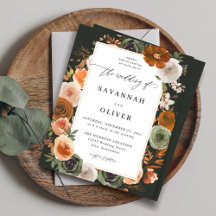 Budget Green & Terra Cotta Floral Wedding S2 -DK